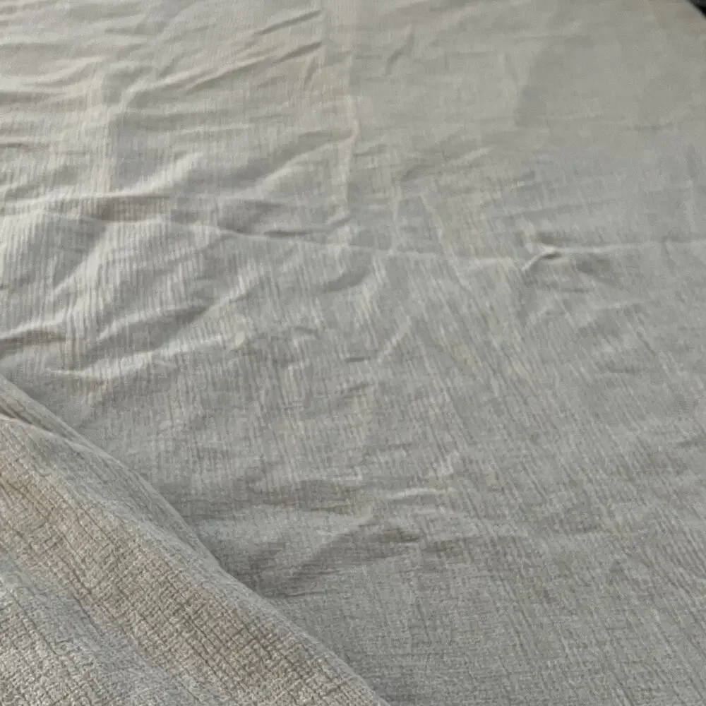 Pottery Barn Duvet Cover Full Queen 92 in x 88 in Gray 100% Cotton Button Close
